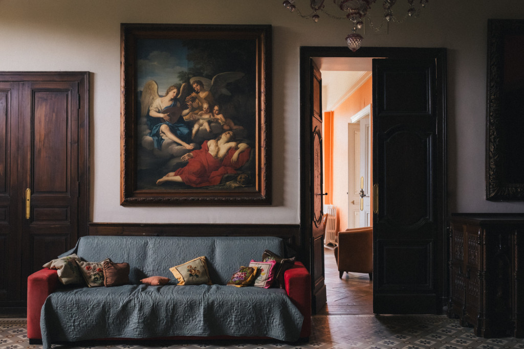 Vestibule du château de Campet dans les Landes