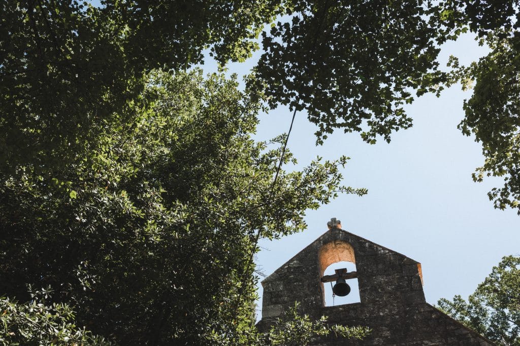 Petit clocher de la chapelle où sera célébrée la cérémonie de mariage