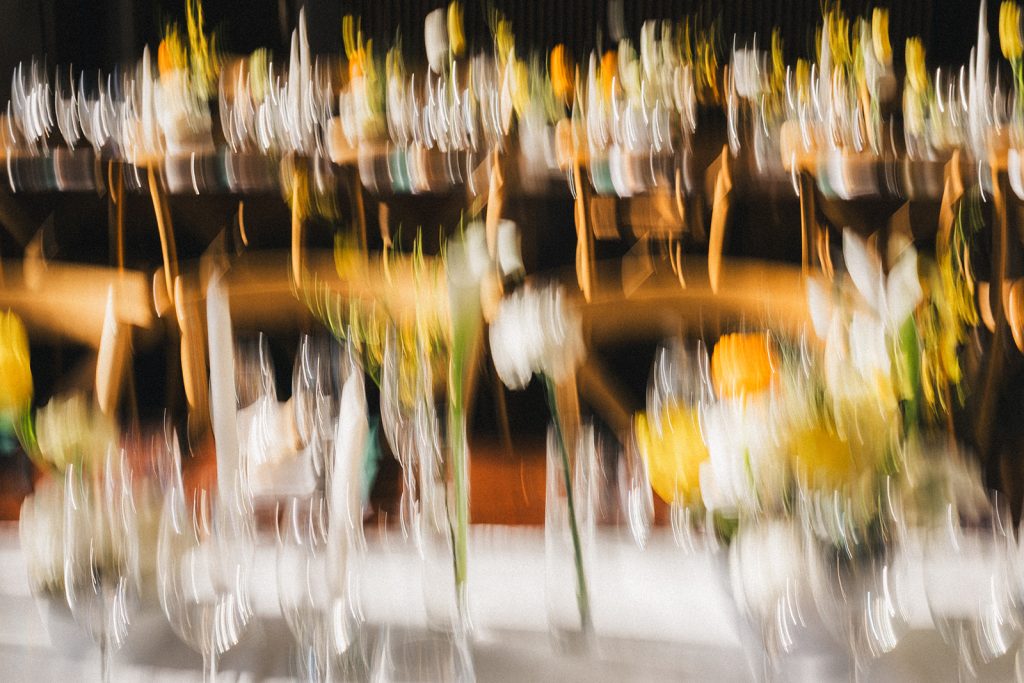 Flou artistique sur les décorations de table au Domaine Le Herre